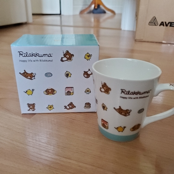 BNIB San-x kawaii Rilakkuma mini cup mug - Picture 3 of 5